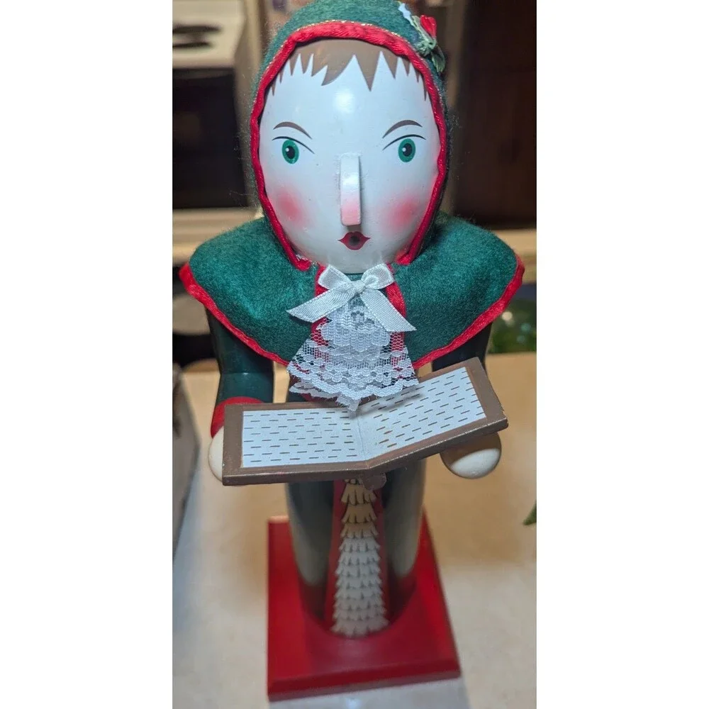 Caroler Nutcracker Target 2006 Limited Ed Christmas Decor 13.5” Green